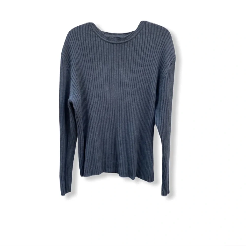 GAP‎ Ribbed Cotton Sweater Gray